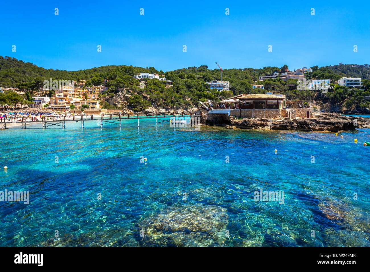 Dekbed repetitie vervorming Playa de Camp de Mar, Es Camp de Mar, Mallorca, Spain Stock Photo - Alamy