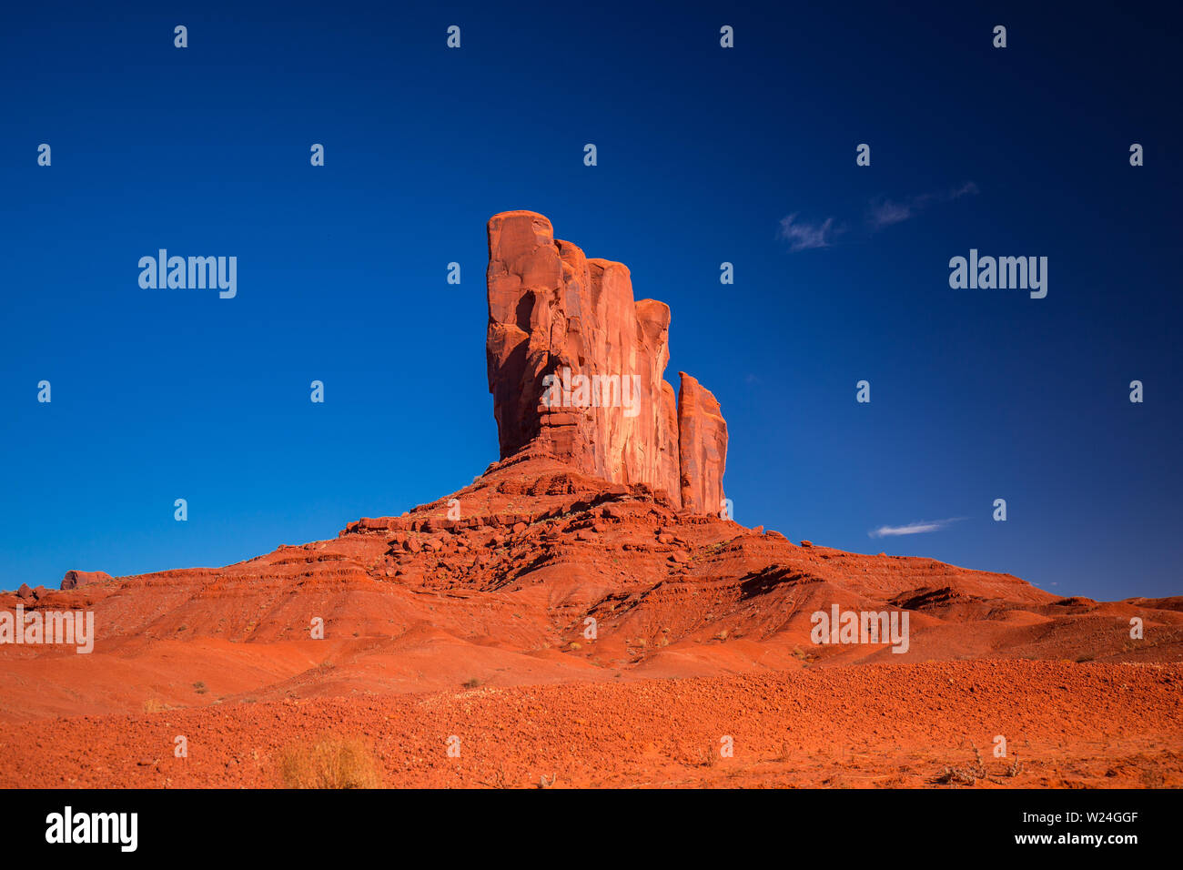 Monument Valley. Navajo Tribal Park. Red rocks and mountains. Located 