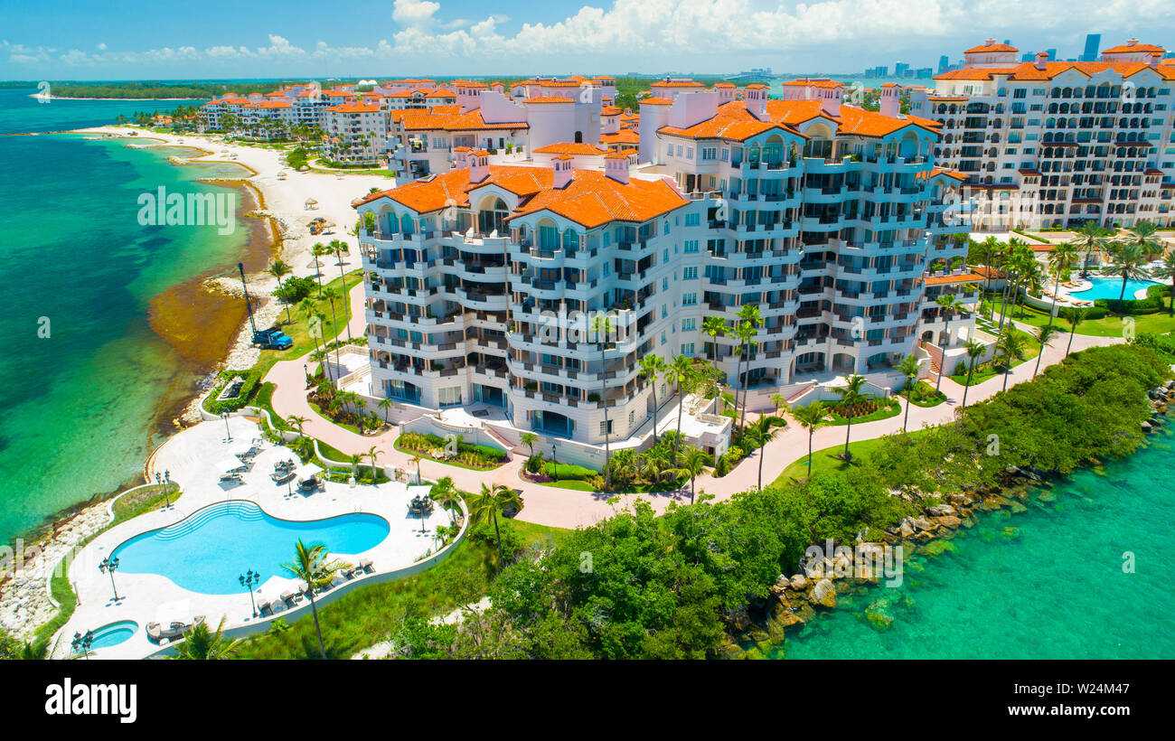 Fisher Island. Miami. Florida. USA Stock Photo Alamy
