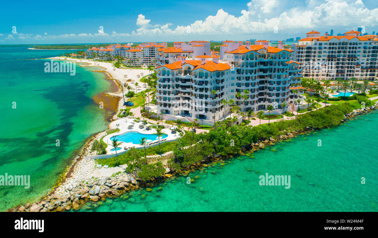 Fisher Island. Miami. Florida. USA Stock Photo - Alamy