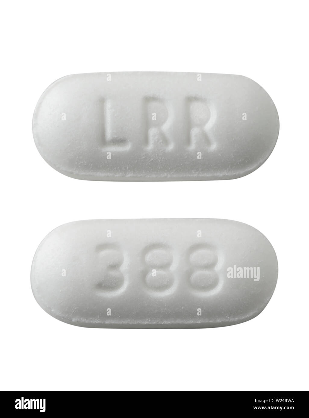 White Prescription Pills Capsules Stock Photo