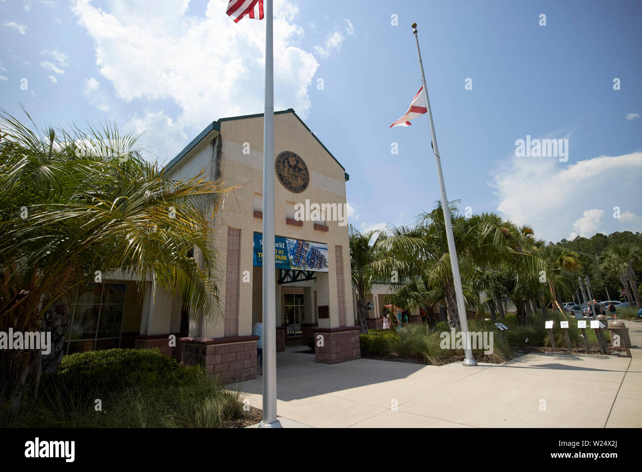 Florida visitors center on i-95 florida usa Stock Photo