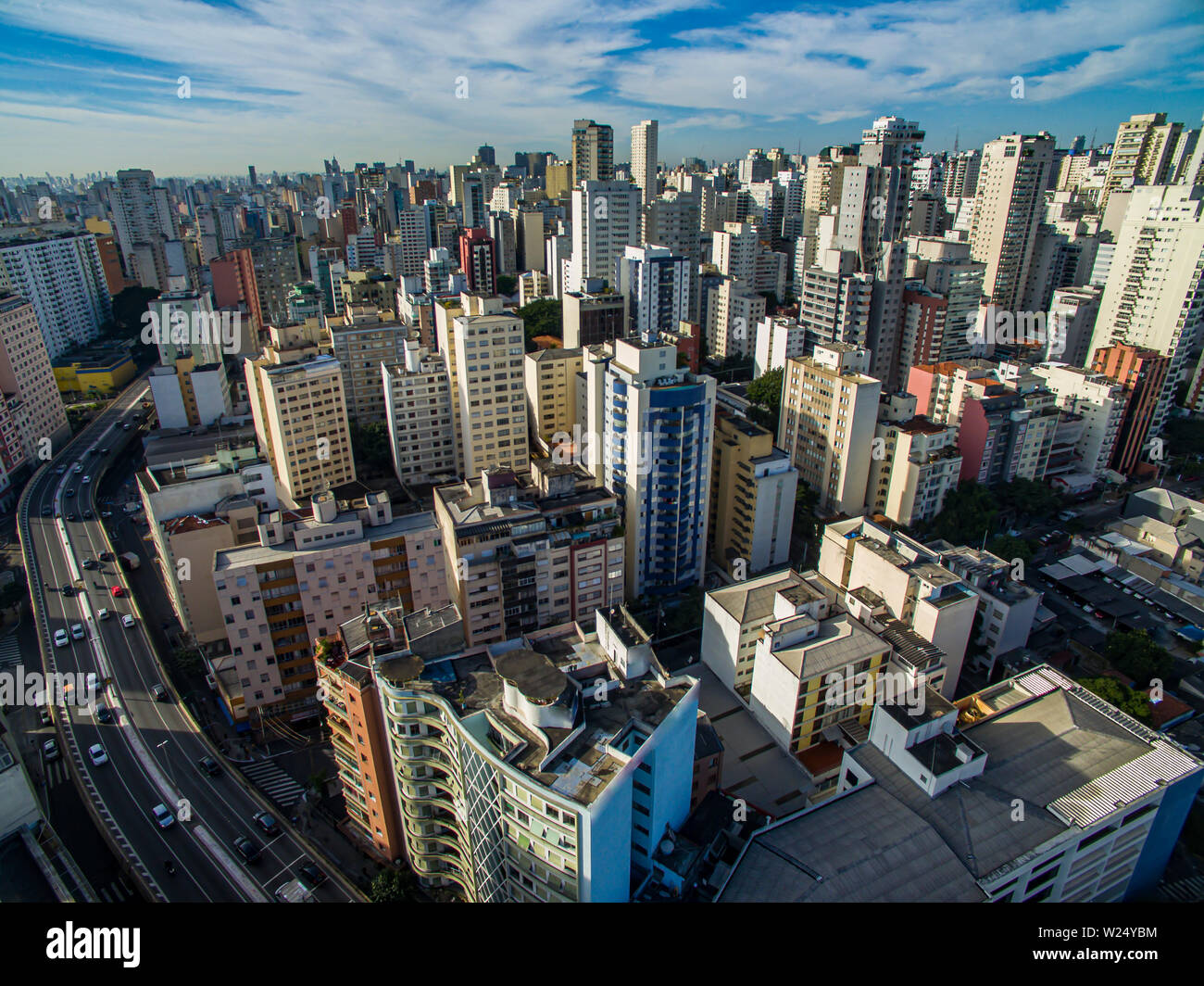 Metropole view from above. Stock Photo