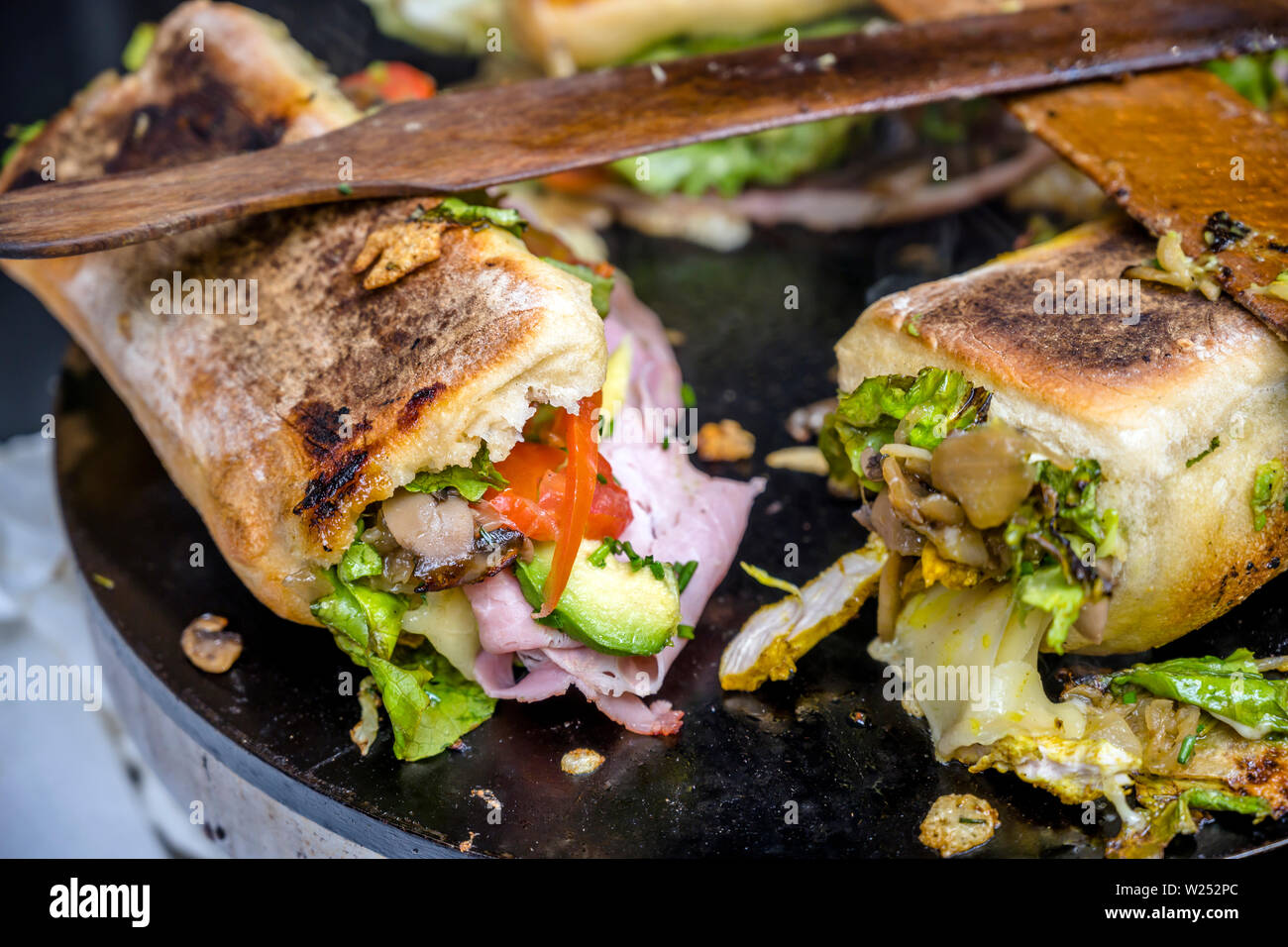 Calorie delicious sandwiches from organic French baguettes that are