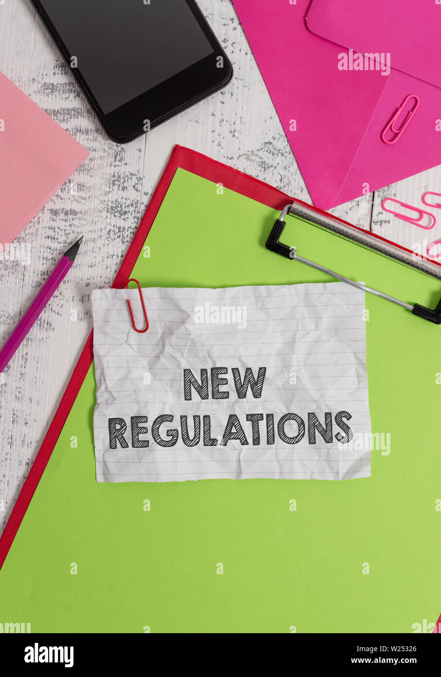 Conceptual hand writing showing New Regulations. Concept meaning ...