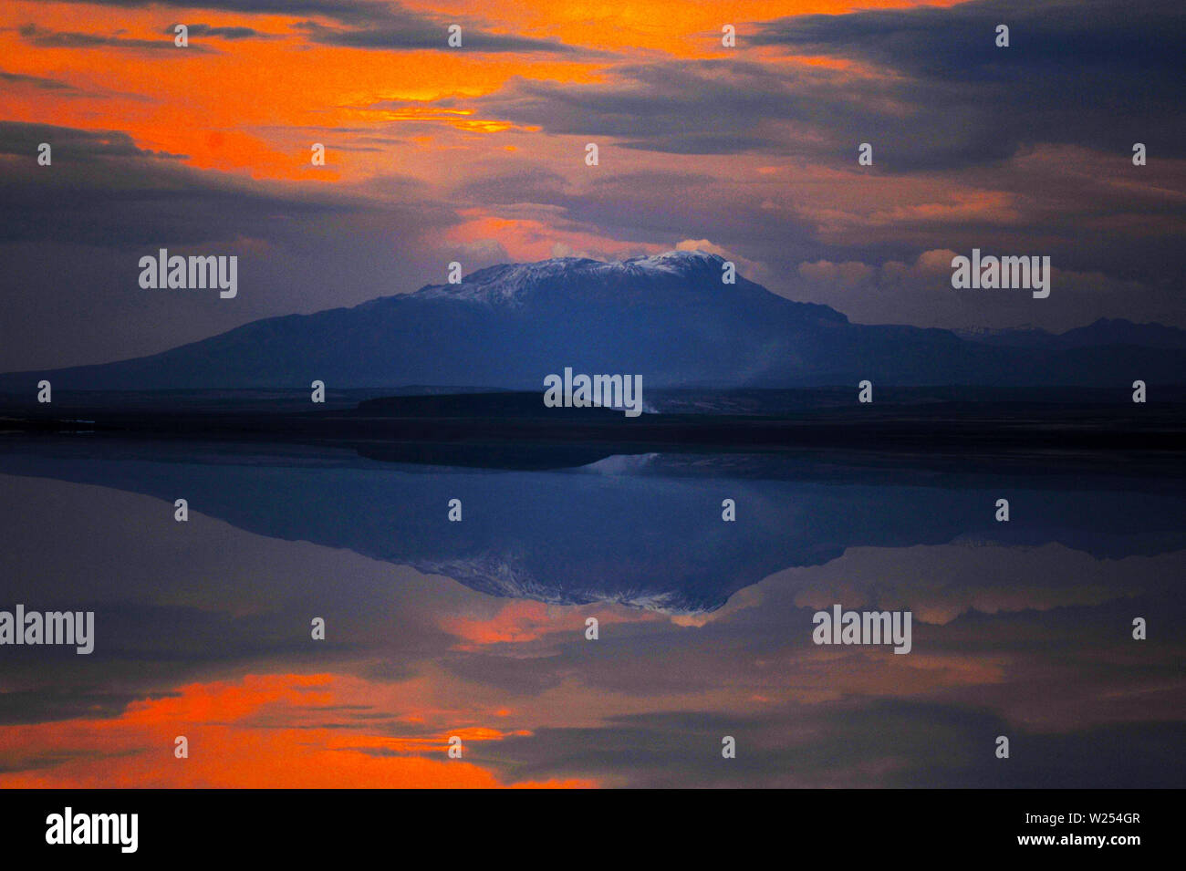 Uyuni Salt Flats rain season Stock Photo