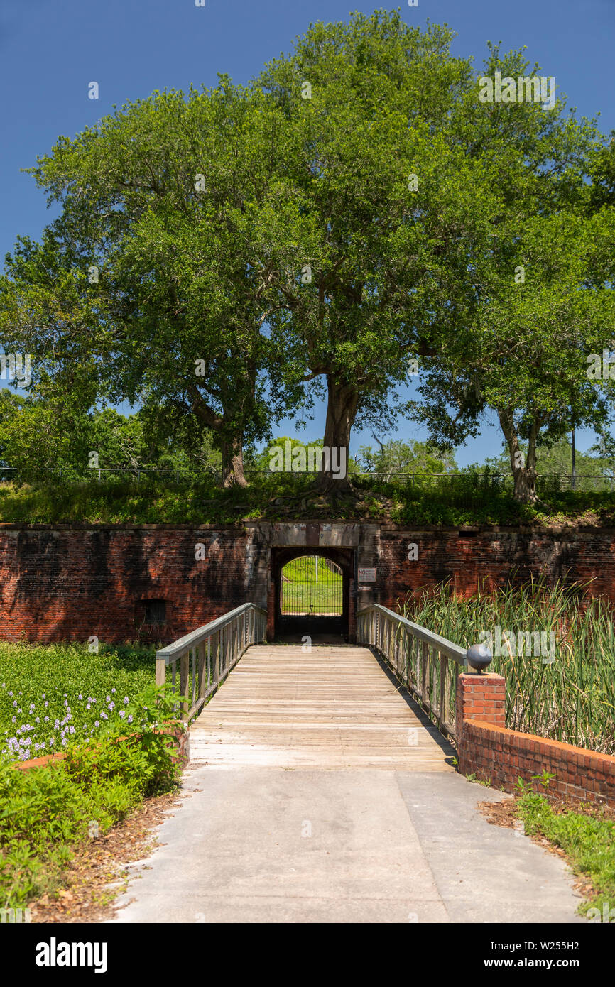 Buras, Louisiana The entrance to Fort Jackson. The fort was built