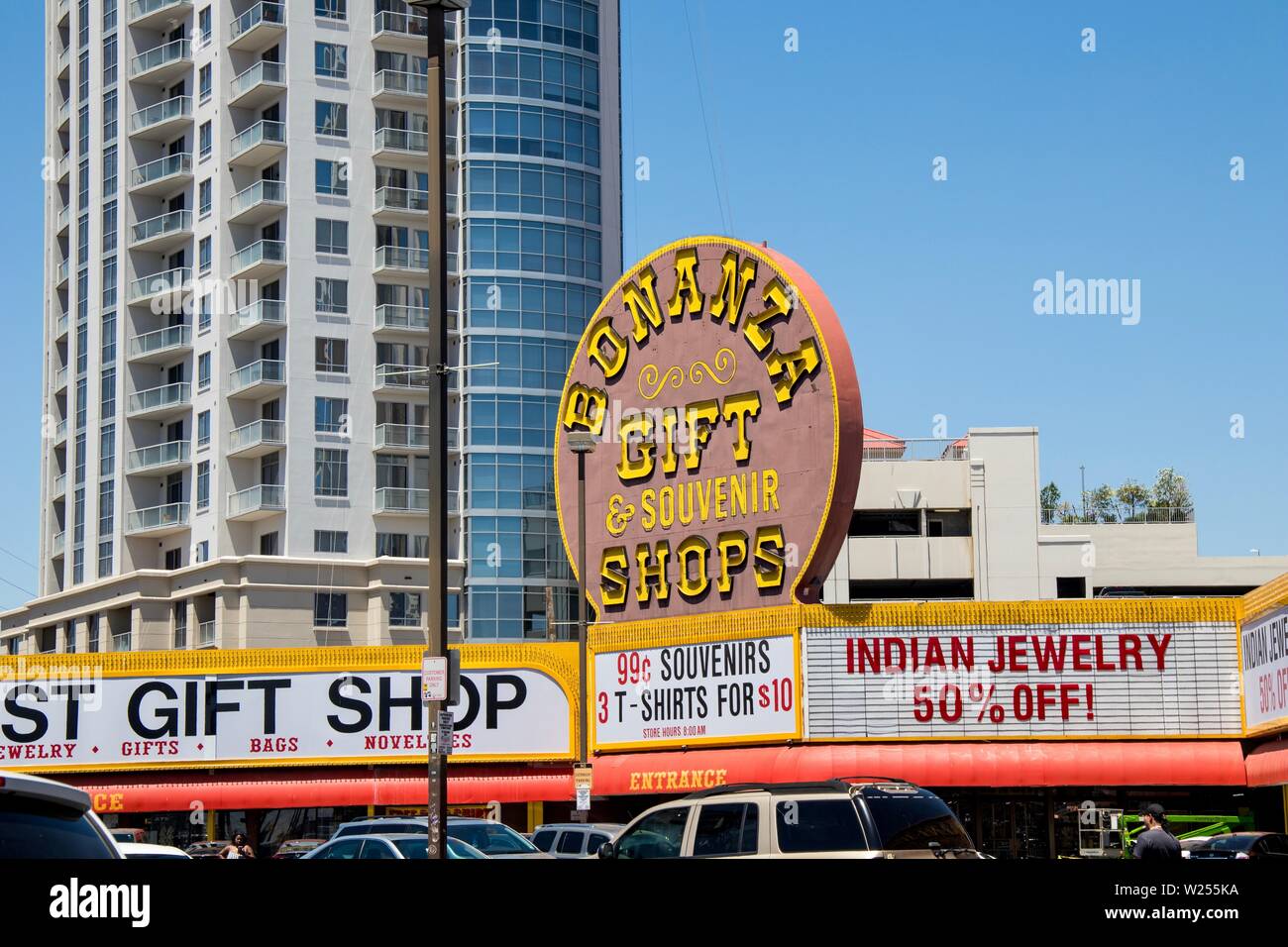 Bonanza Gift and Souvenir Shop in Las Vegas, Nevada Stock Photo