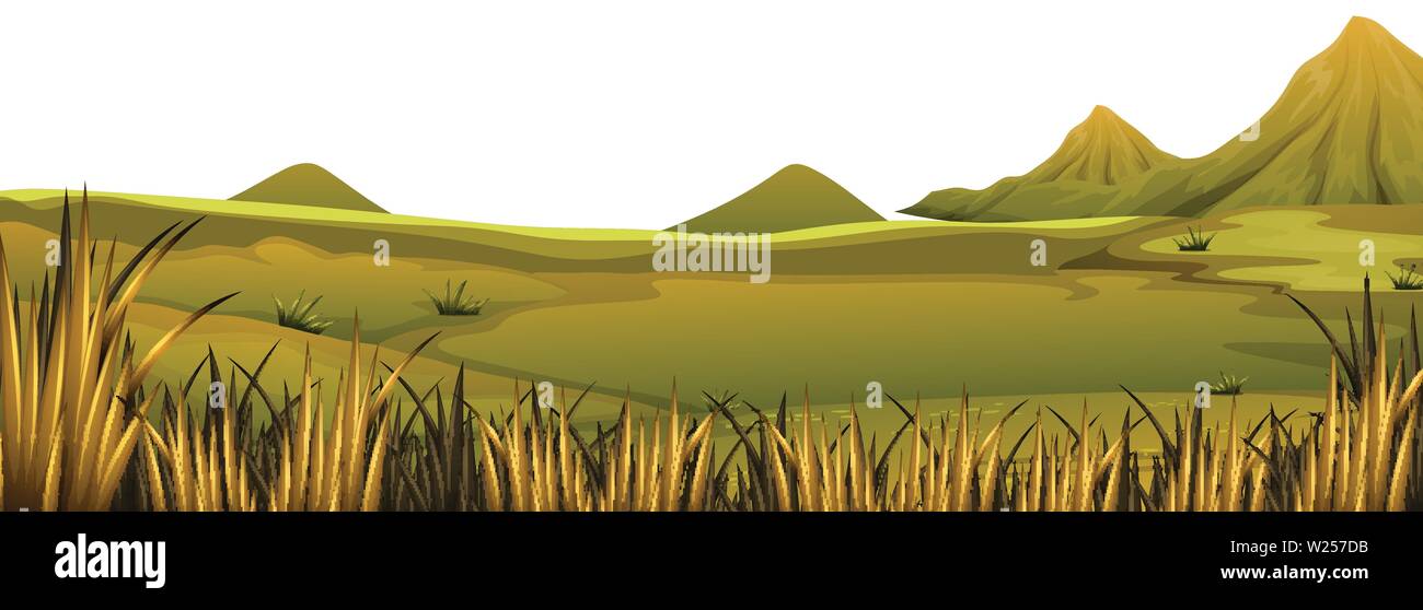 A beautiful nature landscape illustration Stock Vector Image & Art - Alamy