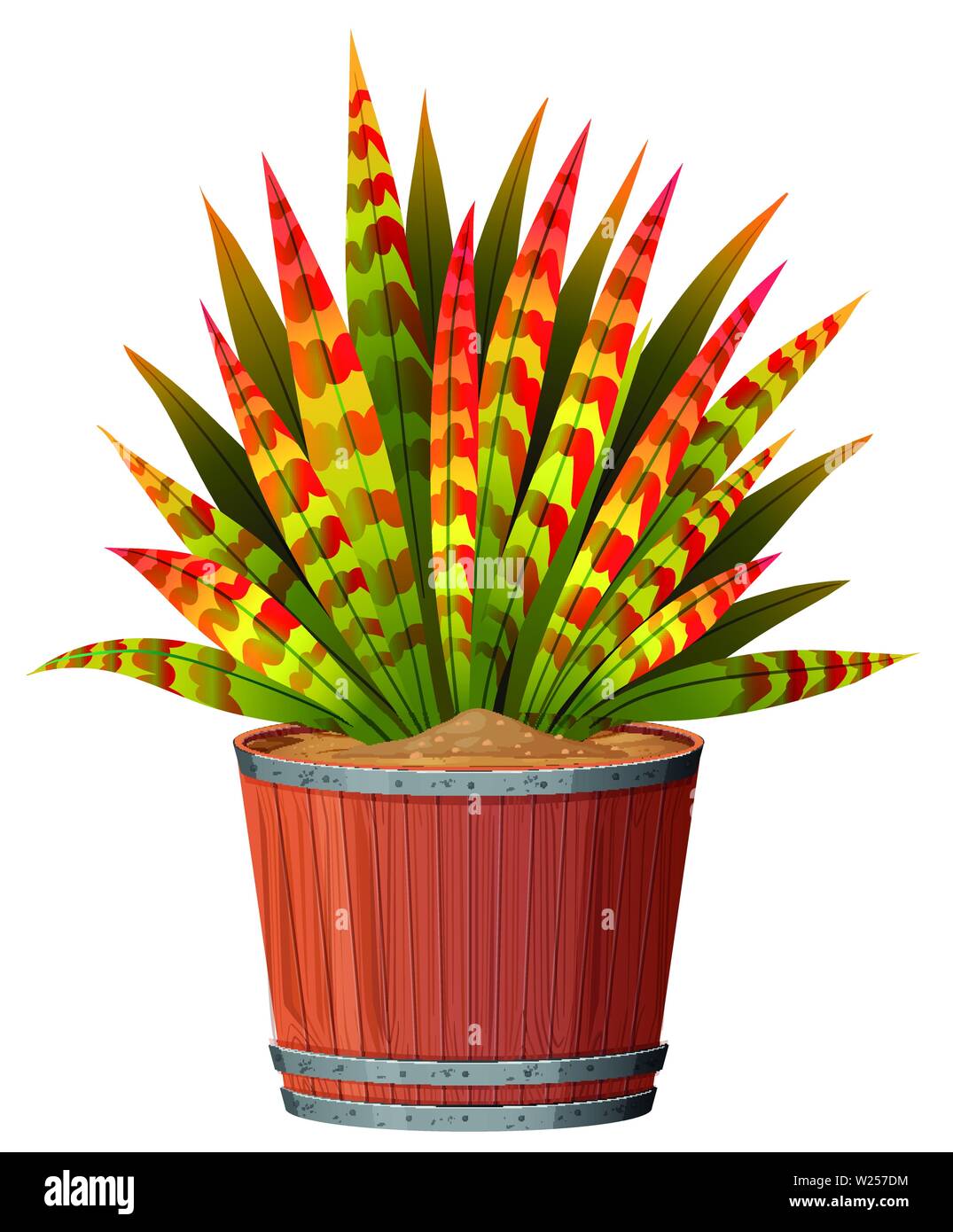 Picture of a flower pot Stock Vector Images - Alamy