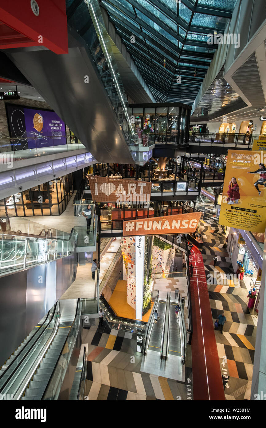 Funan Mall Interior Stock Photo Alamy