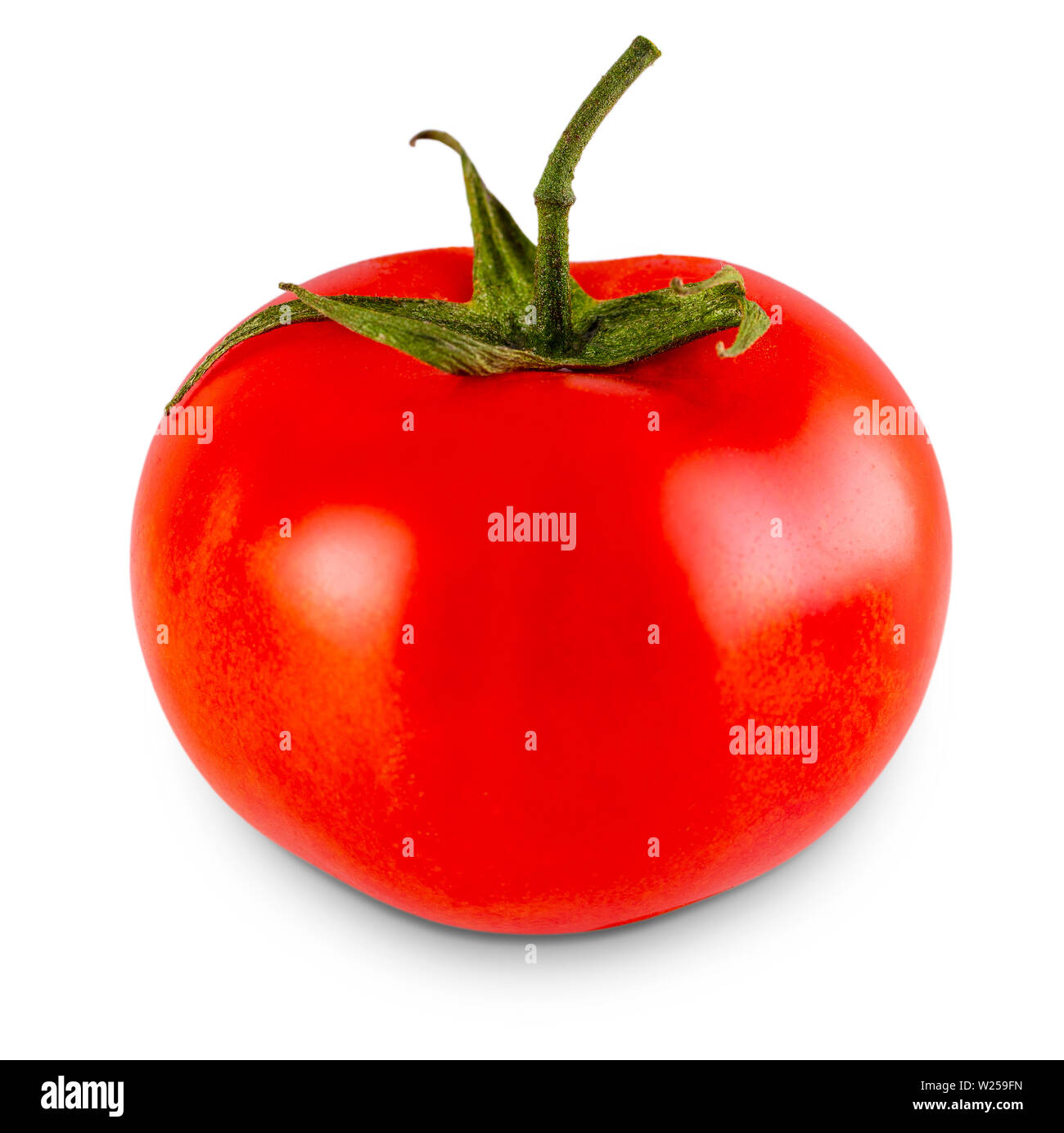Fresh red tomato isolated on white background Stock Photo - Alamy