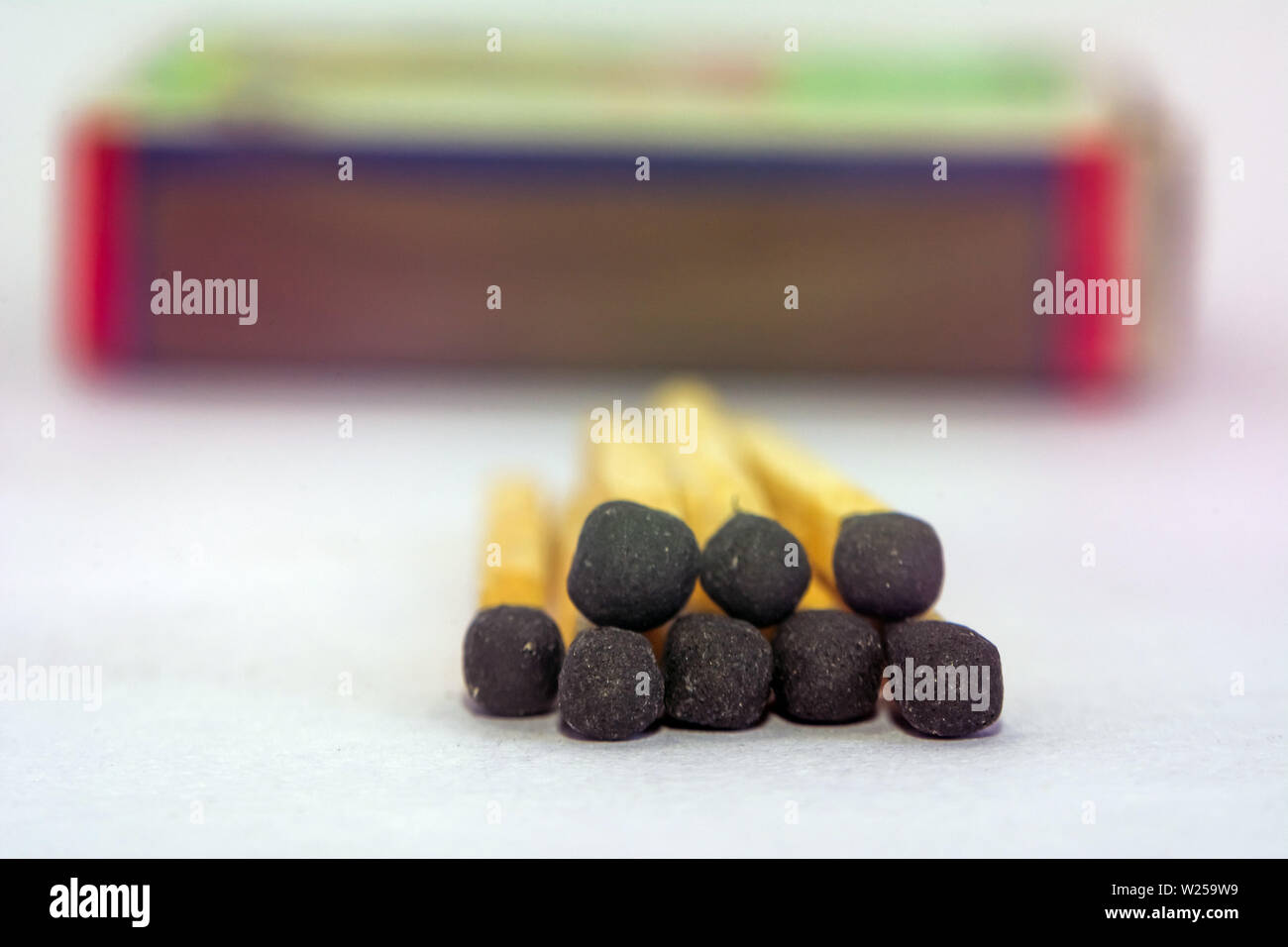 Matches sticks stack together in white background Stock Photo Alamy