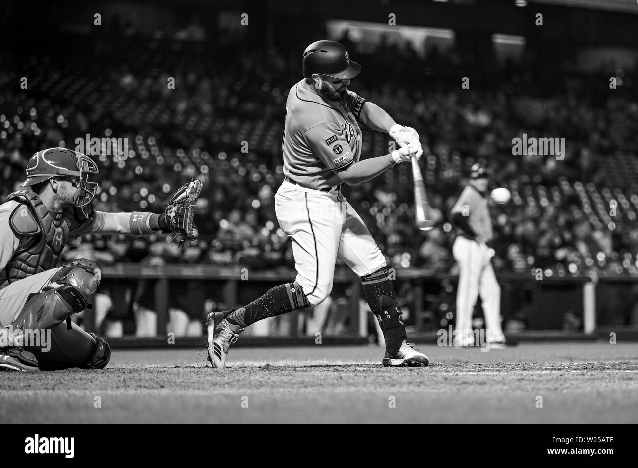 Oracle park giants Black and White Stock Photos & Images - Alamy