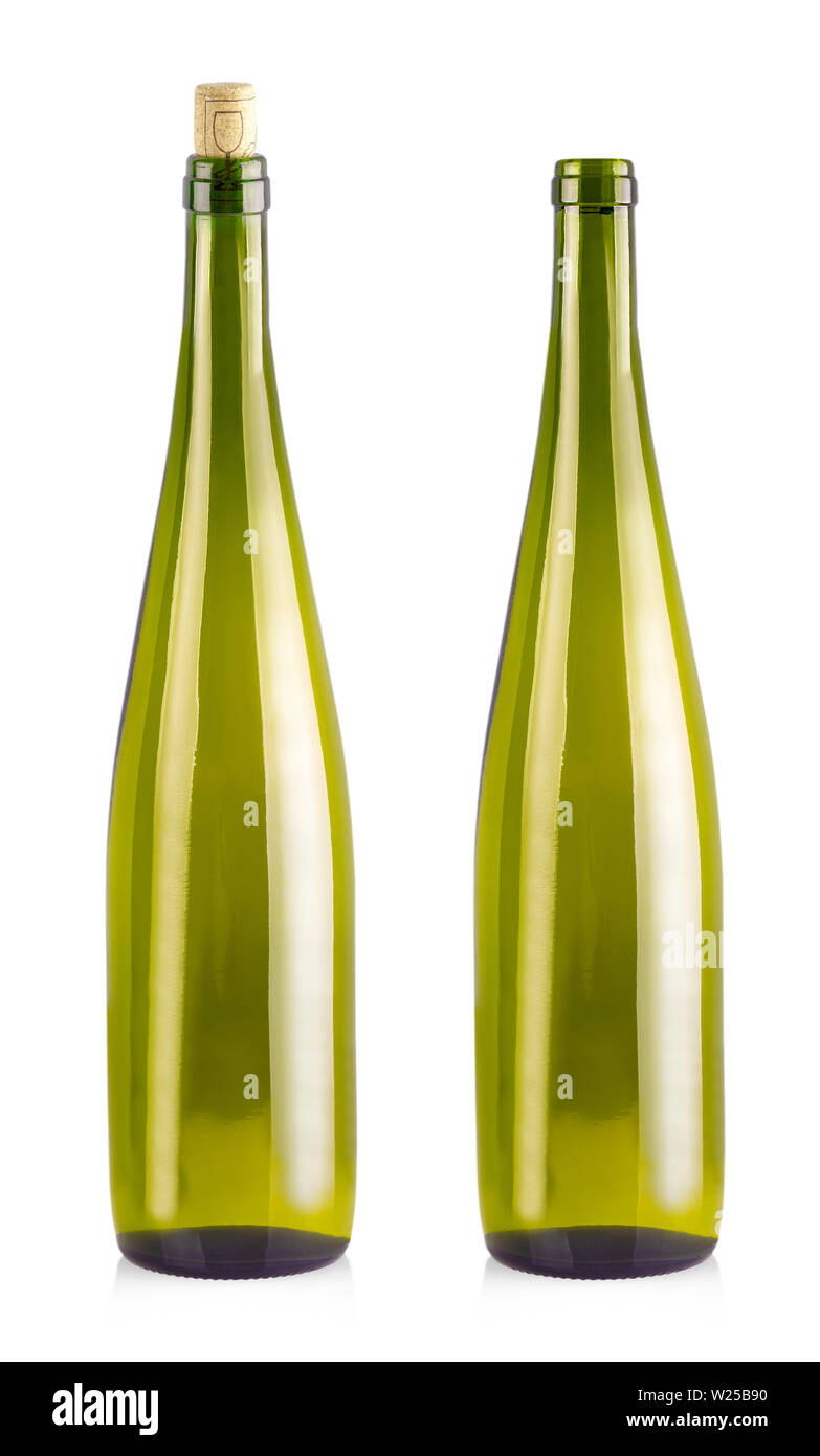 Empty bottle for wine isolated on white background Stock Photo Alamy