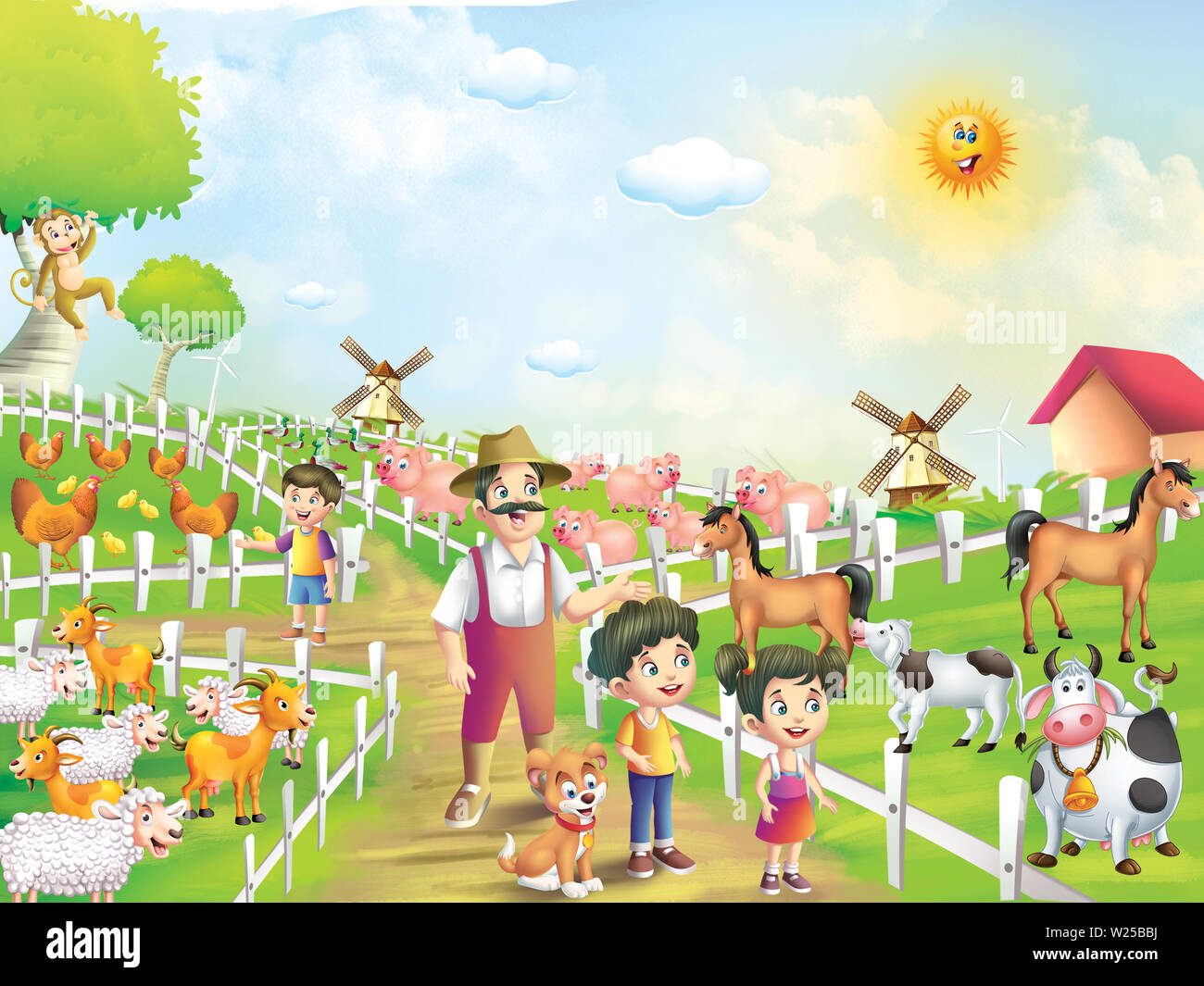 Cartoon Farm Produce High Resolution Stock Photography and Images - Alamy