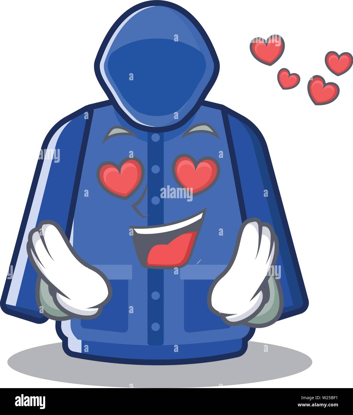 In Love Raincoat In The A Cartoon Shape Stock Vector Image Art Alamy
