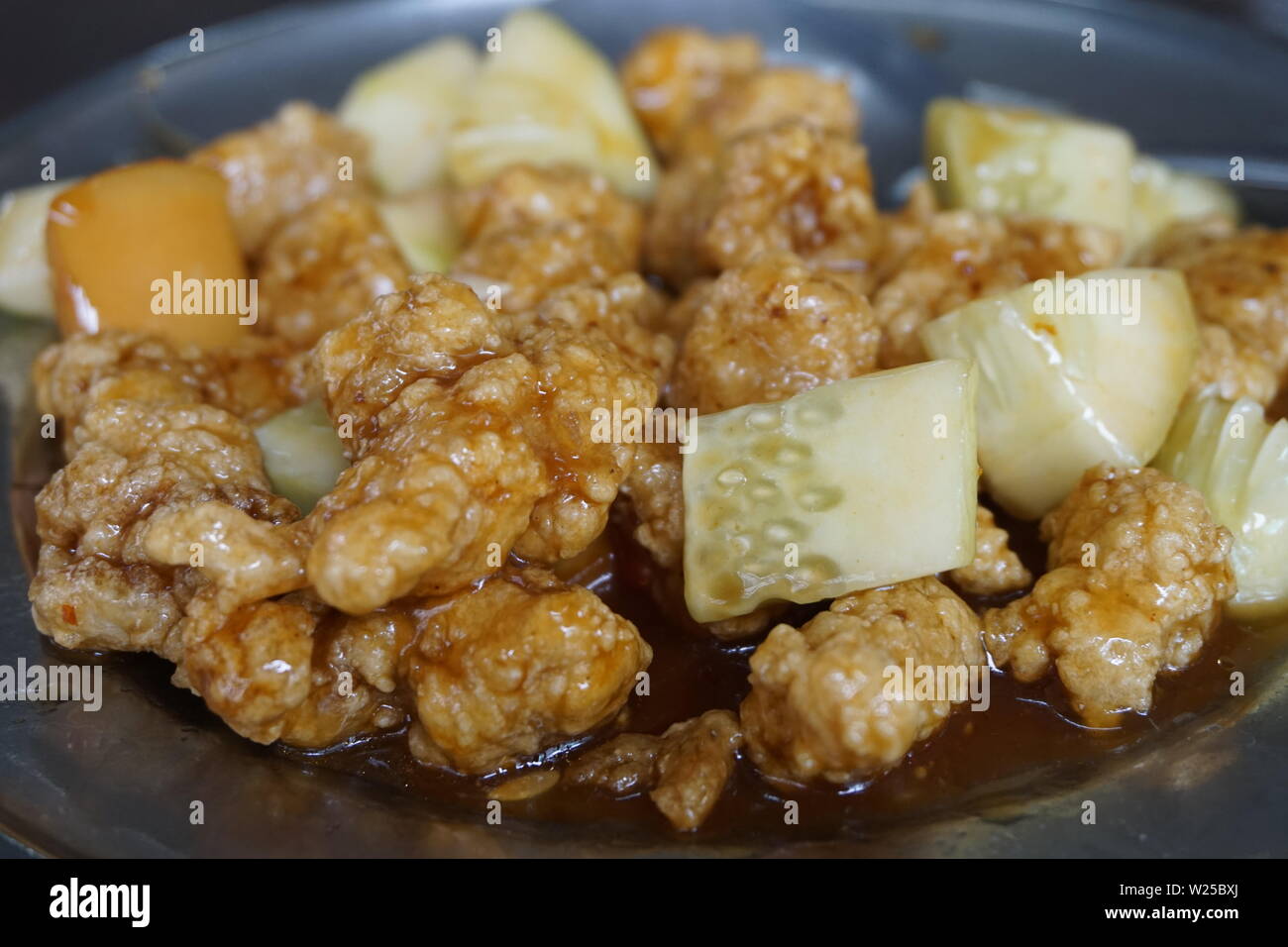 sweet and sour pork, Chinese cooking Stock Photo