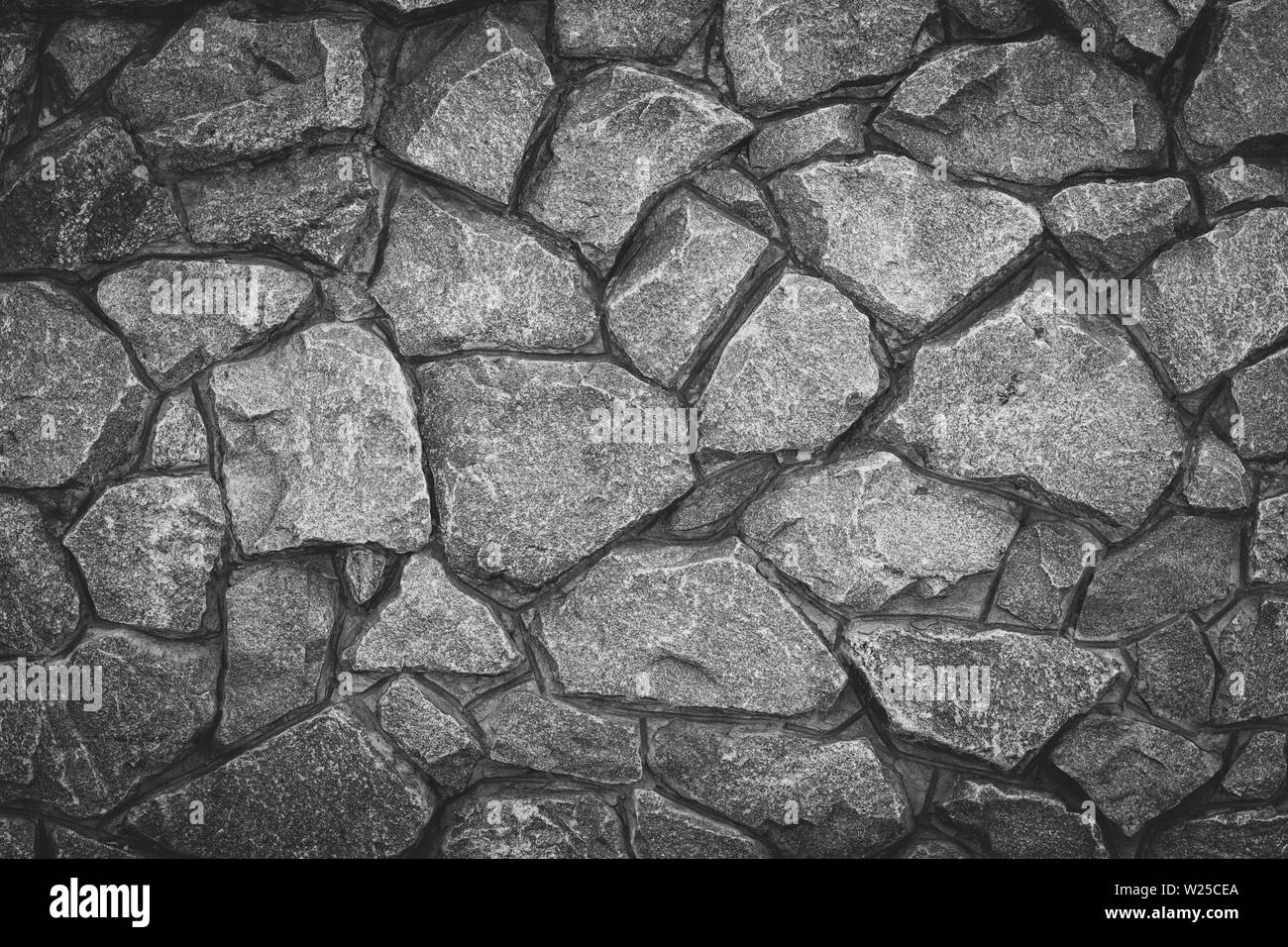 Gray Natural Stone Wall Texture with Irregular Rock Pattern, Rustic ...
