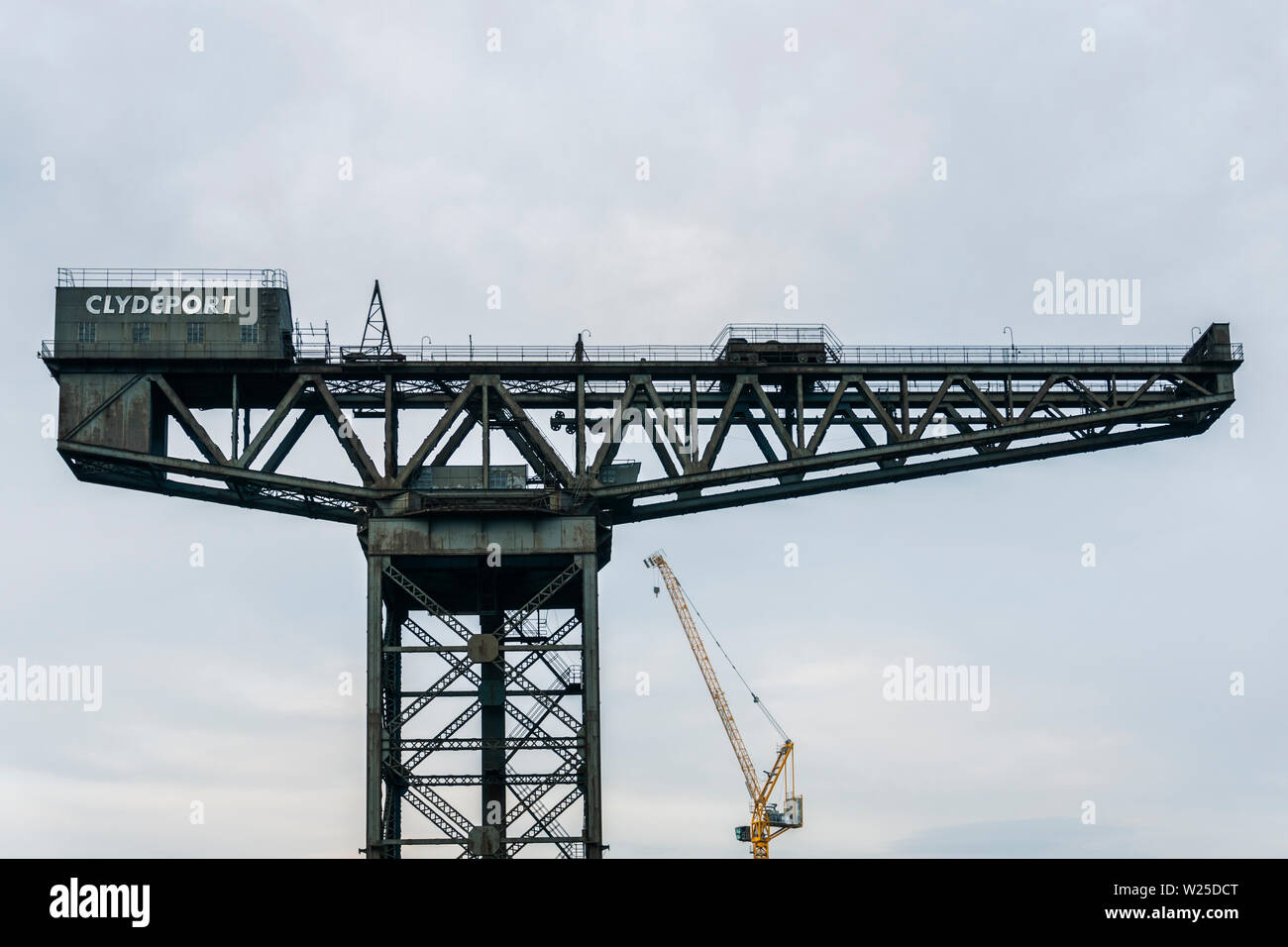 The Finnieston Crane on the River Clyde, Glasgow, Scotland Stock Photo