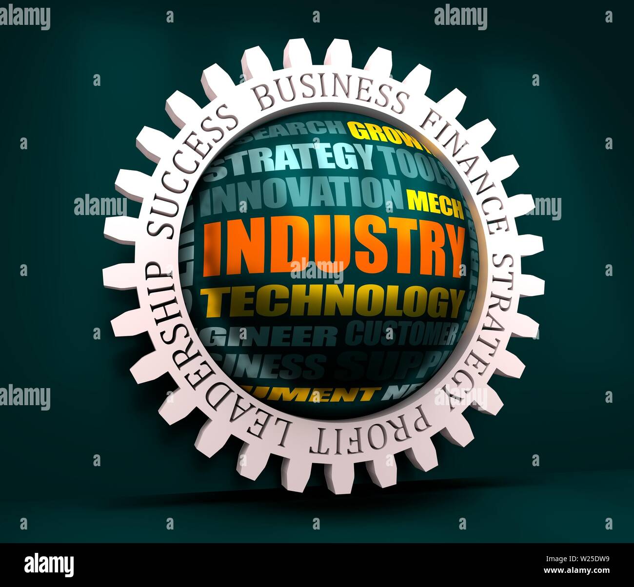 Industry Word Cloud Concept Stock Photo Alamy