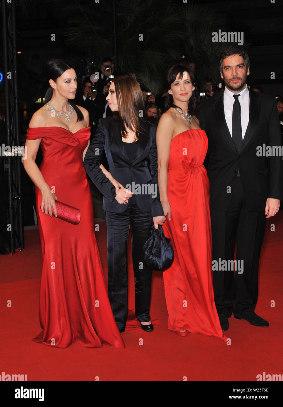 Cannes France May 17 2009 Monica Bellucci Left Marina De Van Sophie Marceau Andrea Di Stefano At The Premiere For Their New Movie Don T Look Back Which Is In Competition At