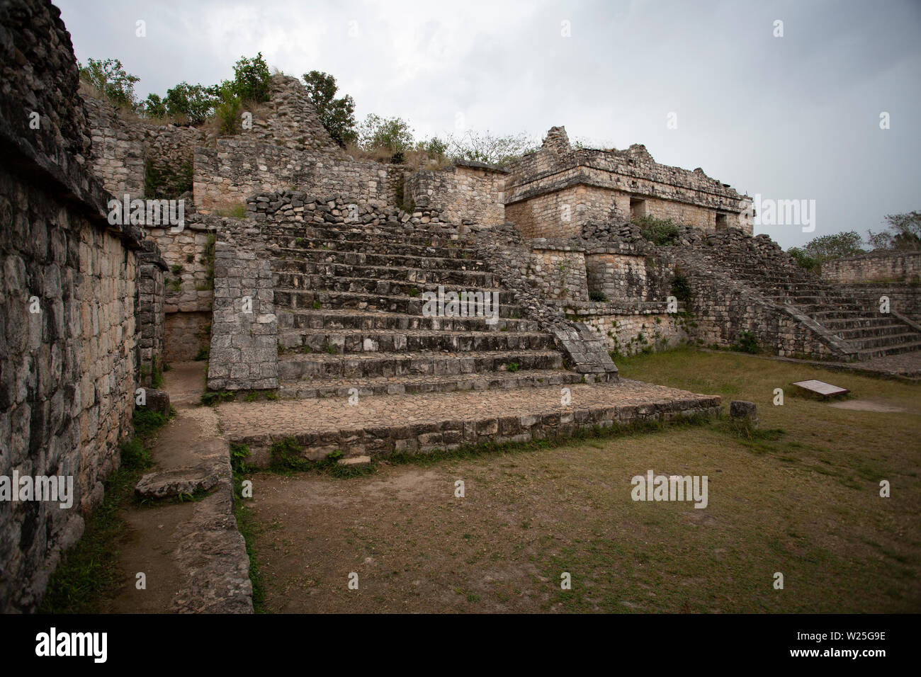 Ruins at Ek Balam, Mexico Stock Photo