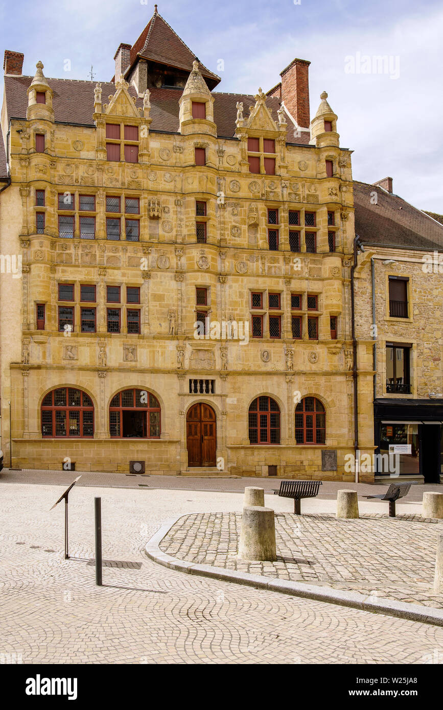 The house Jaillet in Paray-le-Monial, in the department of Saone-et-Loire, in southern Burgundy, France. It is today the City Hall of the Stock Photo