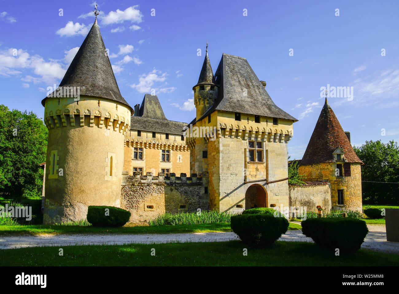 Château du Lieu-Dieu, Périgueux, Aquitaine-Limousin-Poitou-Charentes, Dordogne, France. Stock Photo