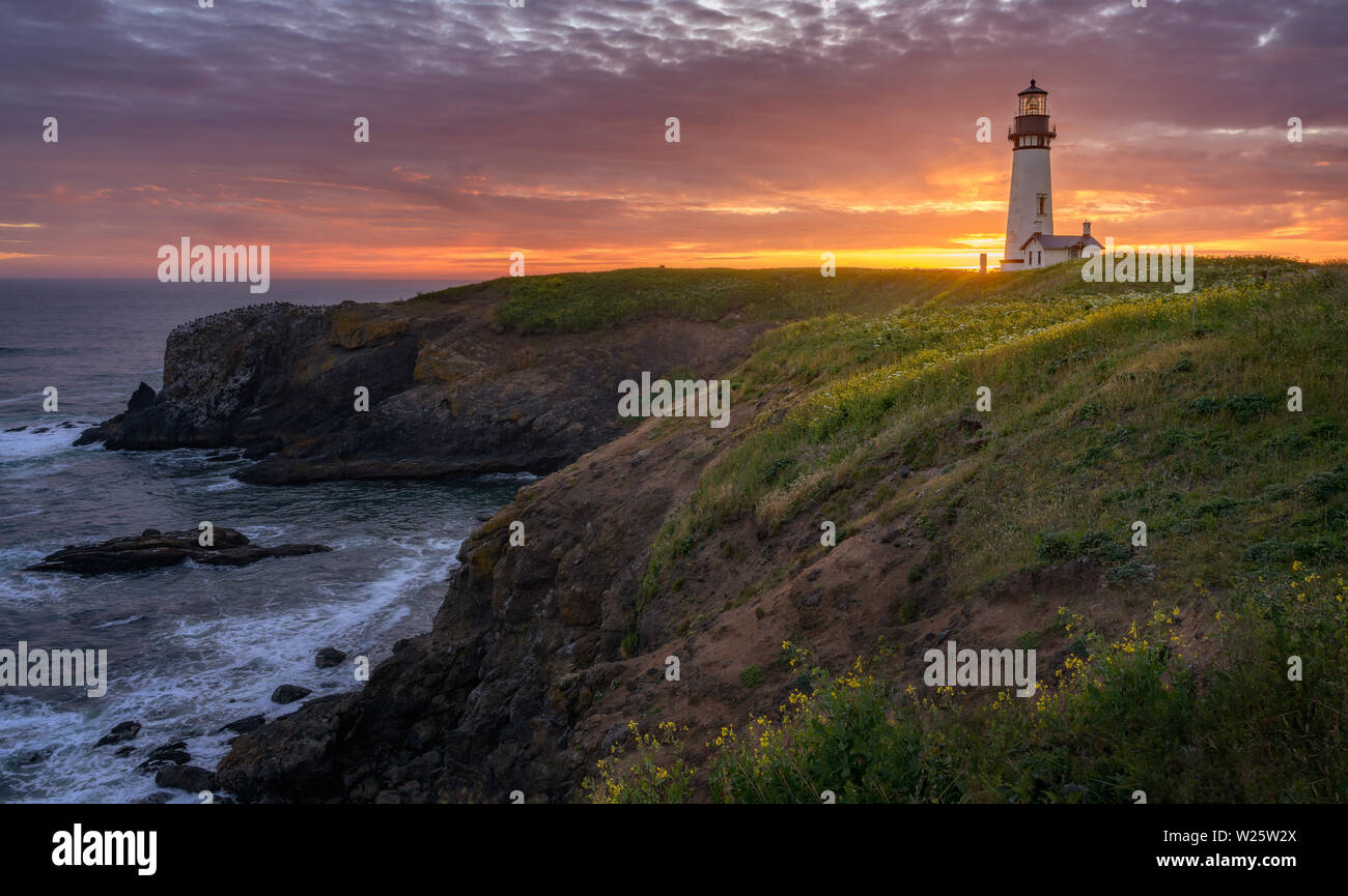 Agate beach sunset hi-res stock photography and images - Alamy