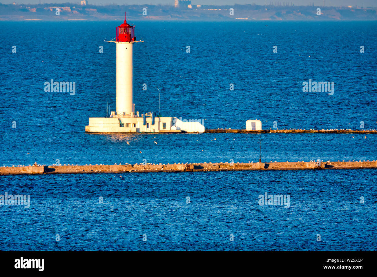 Vorontsov Lighthouse ,Odessa, Ukraine Stock Photo