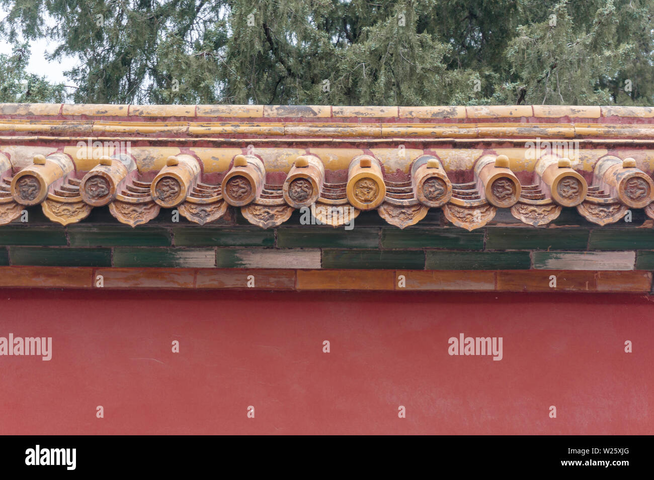 Ancient city landscape, with architectural structure and ancient culture. Shot in Beijing, China. Stock Photo