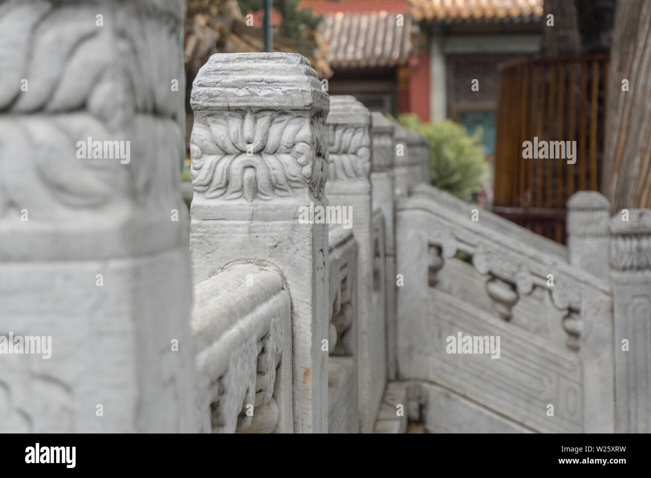 Ancient city landscape, with architectural structure and ancient culture. Shot in Beijing, China. Stock Photo