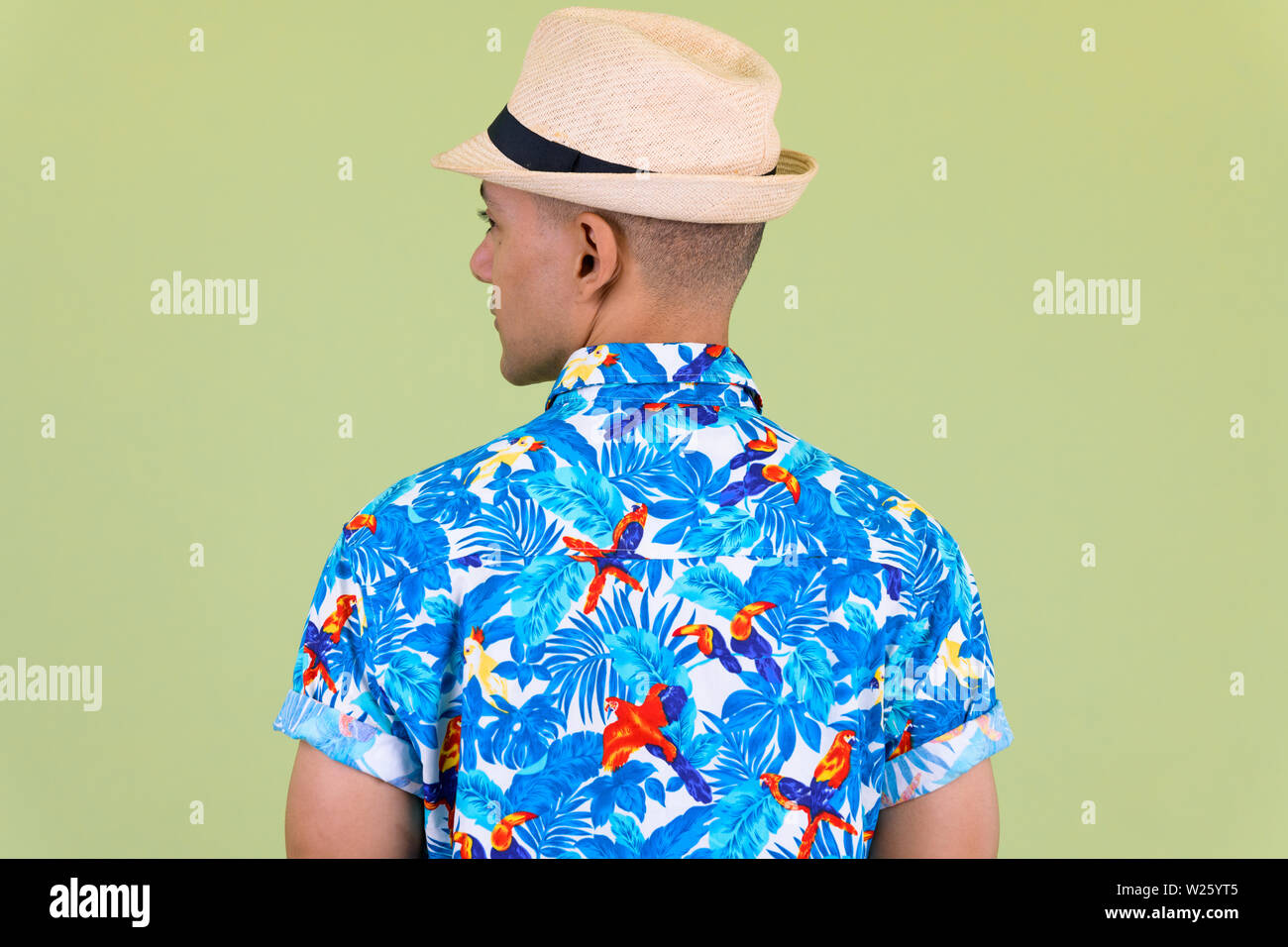 Attractive man rear view hat hi-res stock photography and images - Alamy