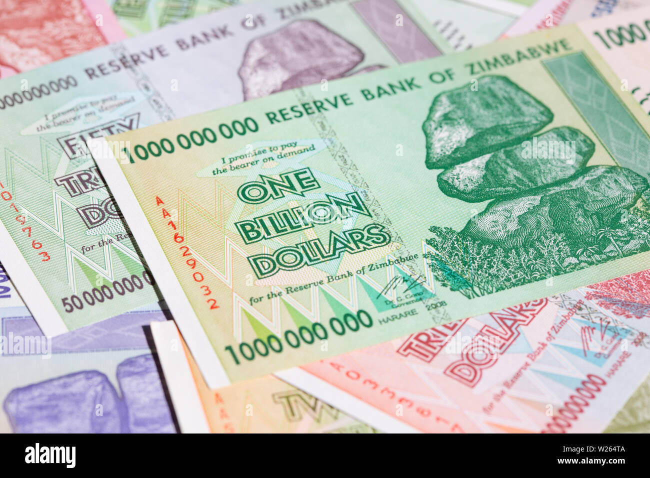 Banknotes of Zimbabwe after hyperinflation Stock Photo - Alamy
