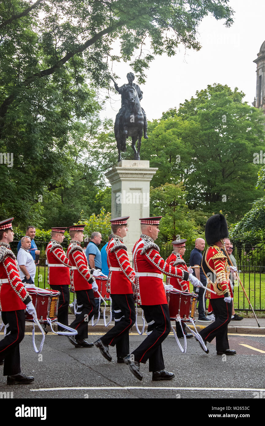 Glasgow, Scotland, UK. 06th July 2019 A Scottish Orange Order march