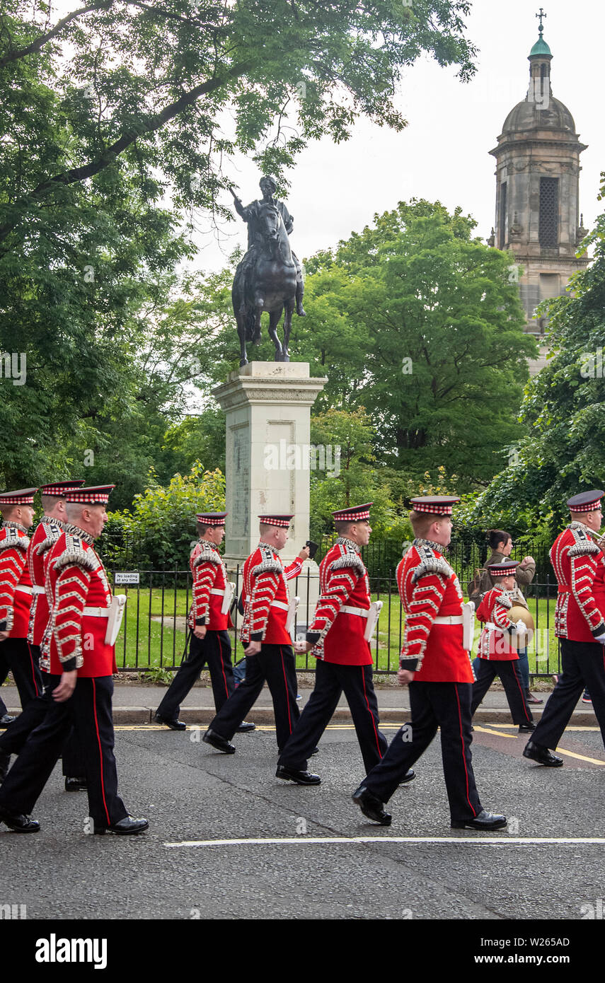 Glasgow, Scotland, UK. 06th July 2019 A Scottish Orange Order march