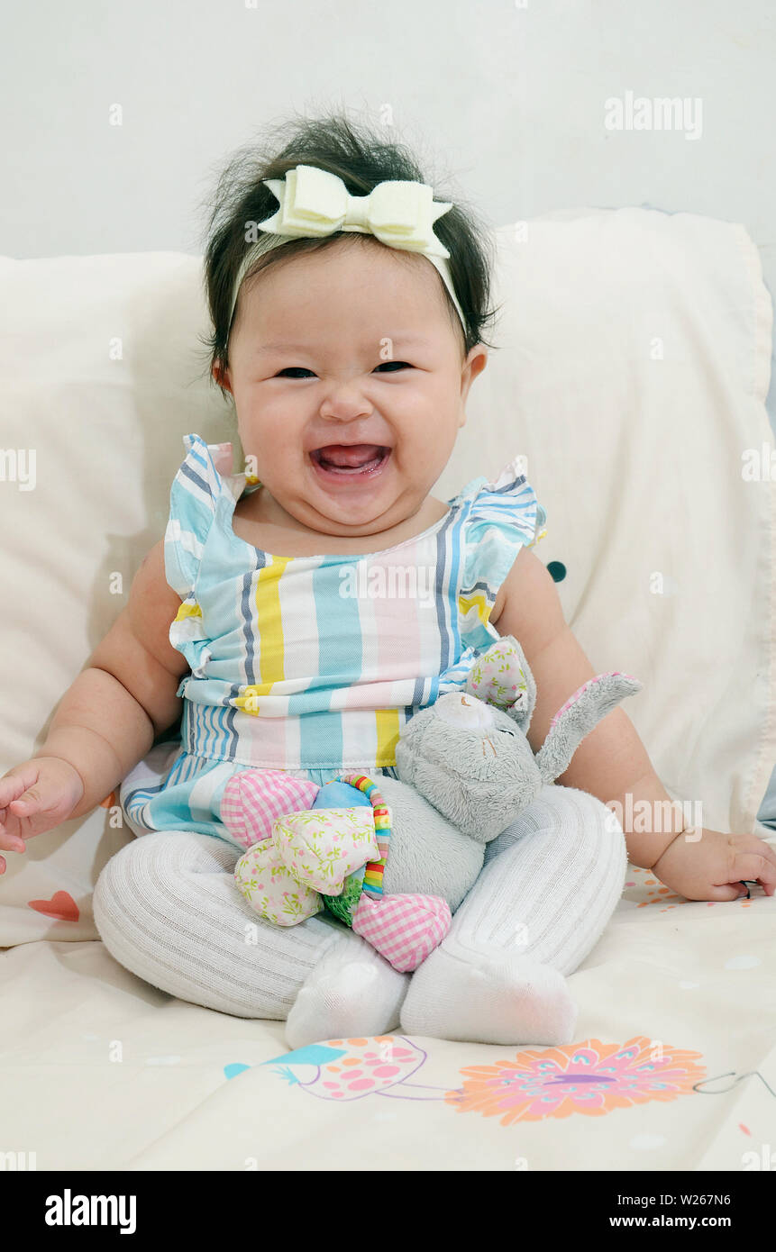 five months baby girl