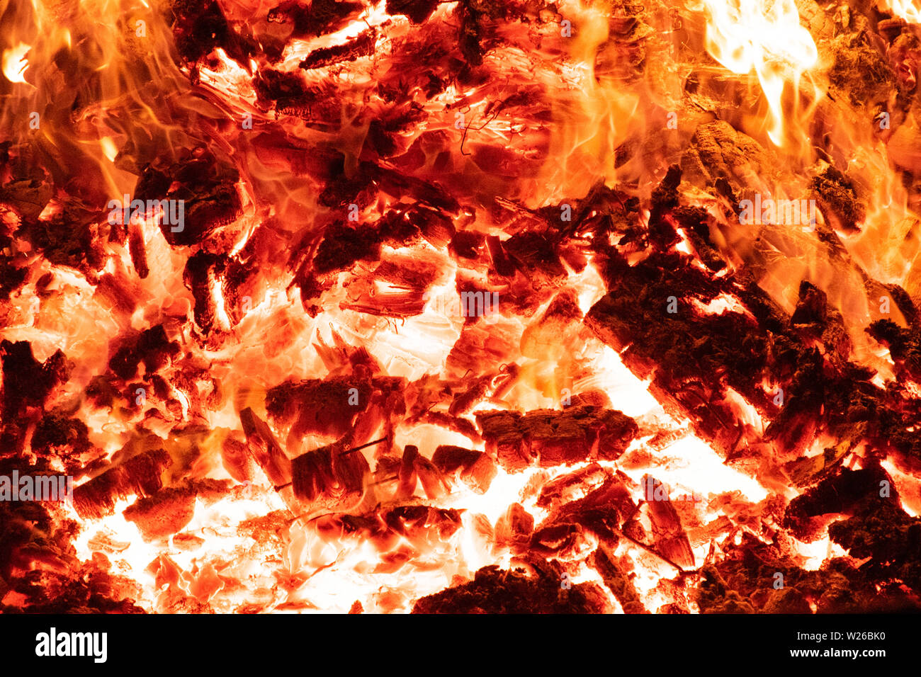 Fire and flames, abstract effect Stock Photo