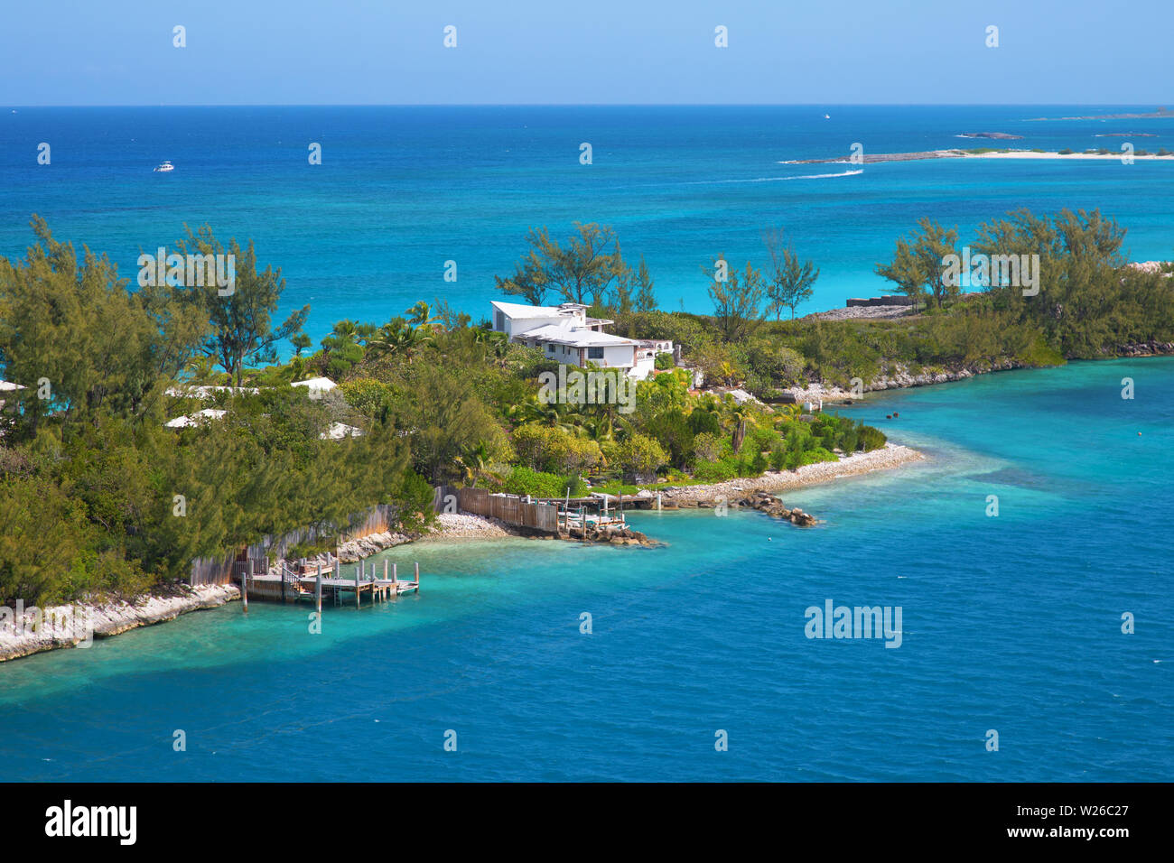 Cabbage beach on Paradise island in Nassau, Bahamas Stock Photo - Alamy