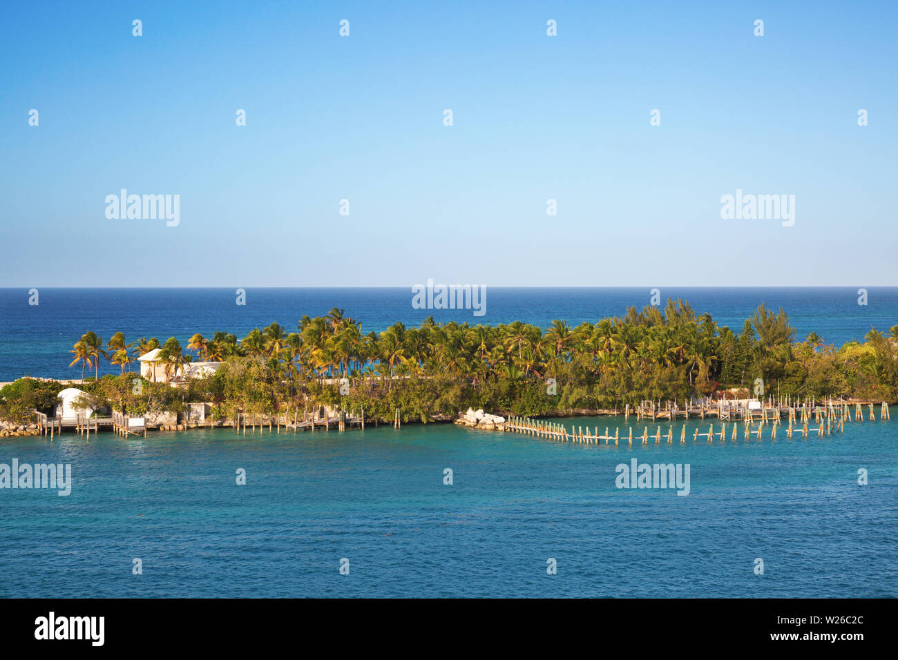 Cabbage beach on Paradise island in Nassau, Bahamas Stock Photo Alamy