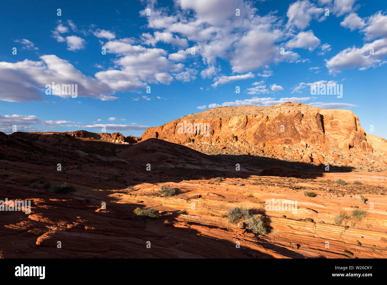 Gibraltar Rock at the Valley of Fire State Park, Nevada, USA Stock ...