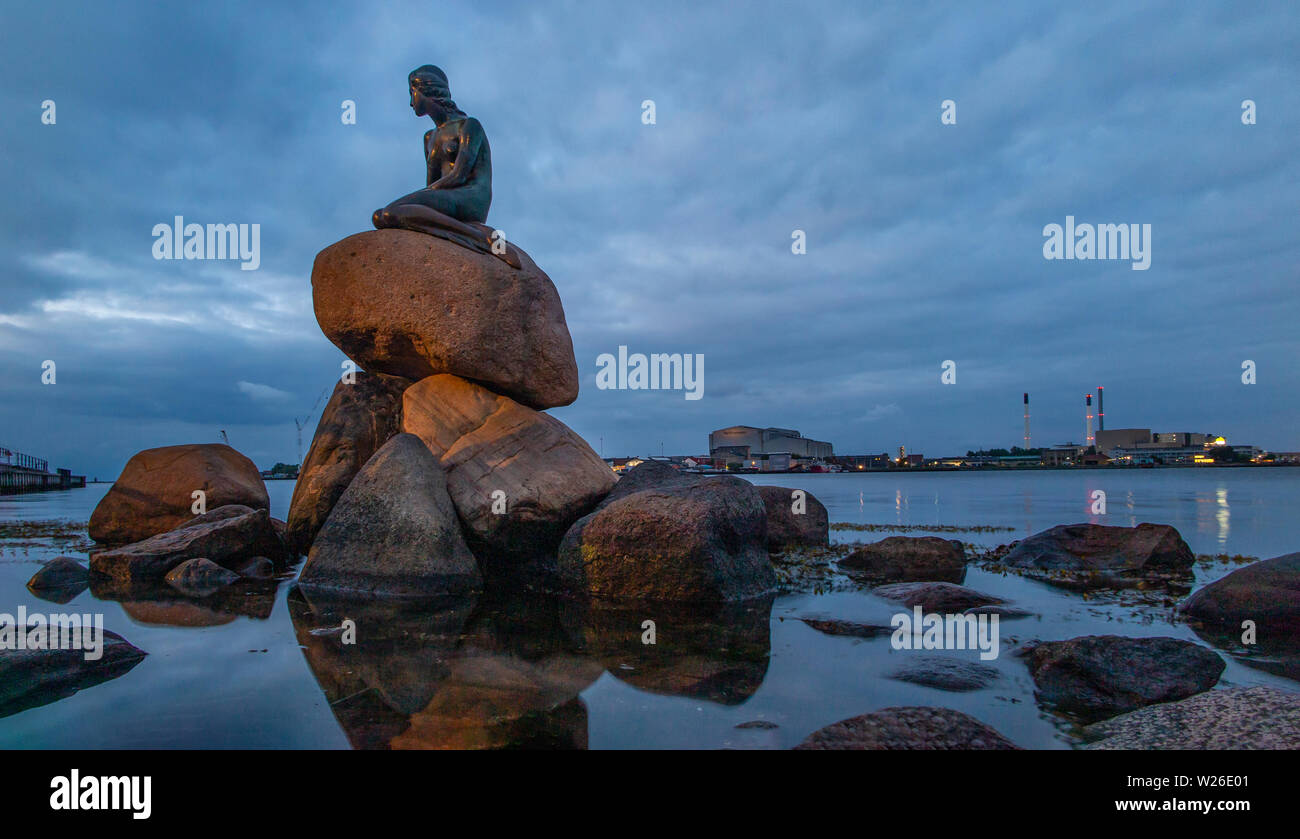 The famous Little Mermaid statue in Copenhagen, Denmark Stock Photo Alamy