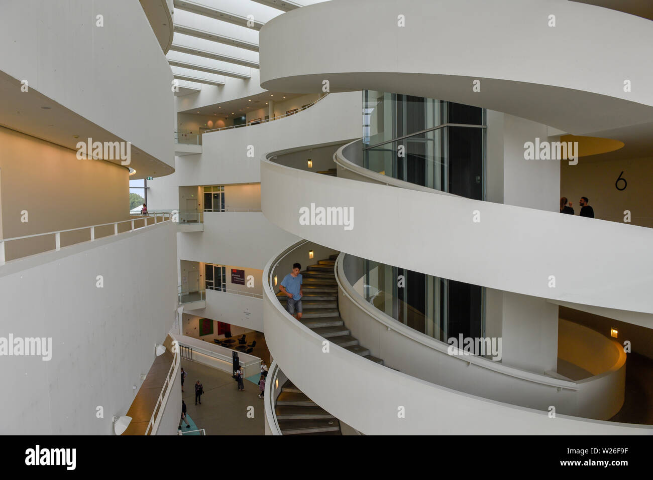 Aarhus, Denmark - 19 June 2019: the interiors of ARoS art museum at ...