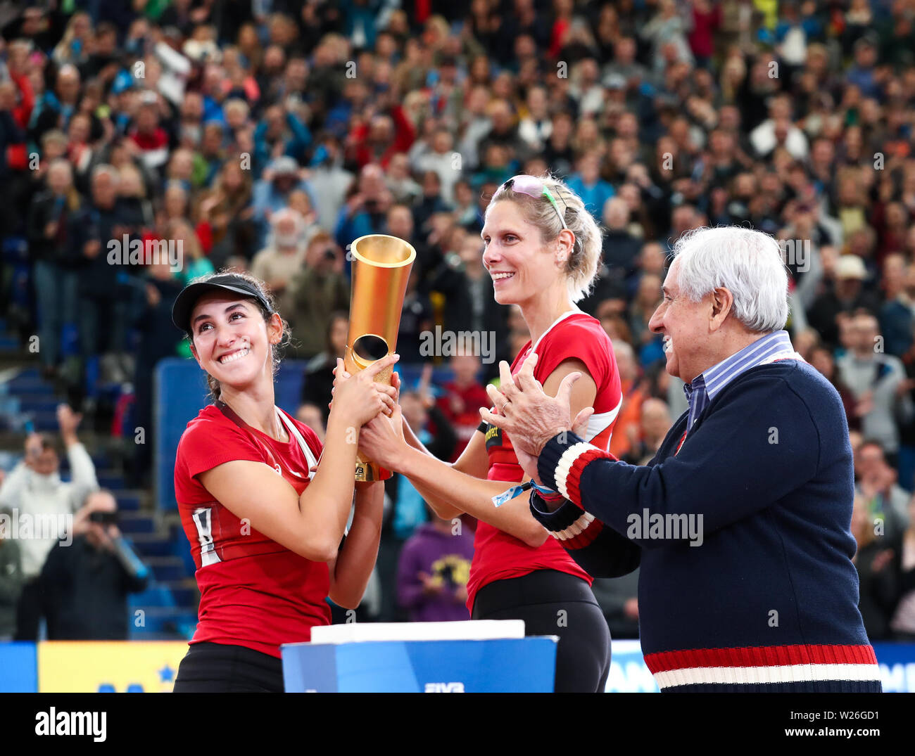 Hamburg, Germany. 06th July, 2019. Beach Volleyball, World Championship