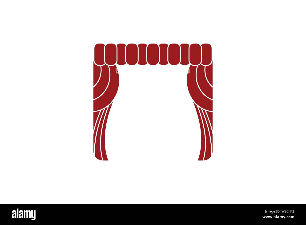 red curtain logo Designs Inspiration Isolated on White Background Stock Vector Image & Art Alamy