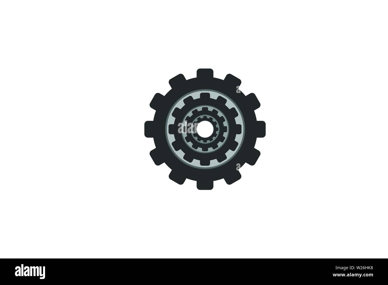 Gear Machine factory logo Designs Inspiration Isolated on White