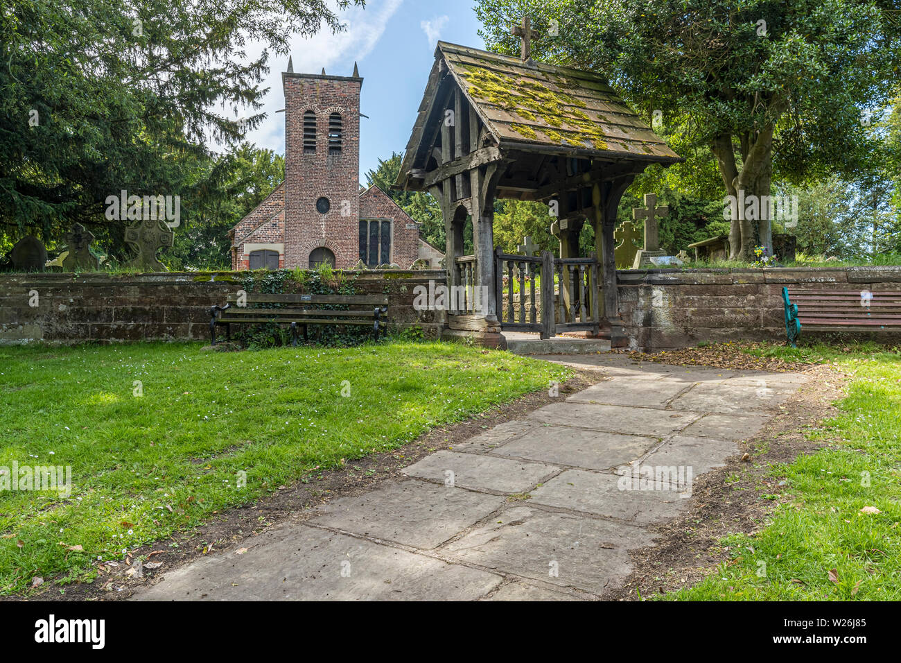 St Werburgh's Old Church, Warburton near to the Cheshire town of Lymm