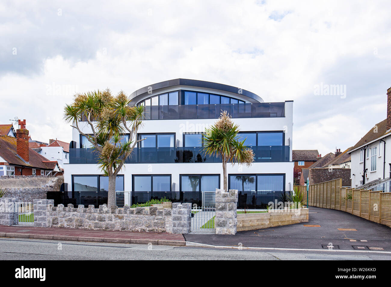 Sunseeker apartments in RhosonSea Conwy Wales UK Stock Photo Alamy