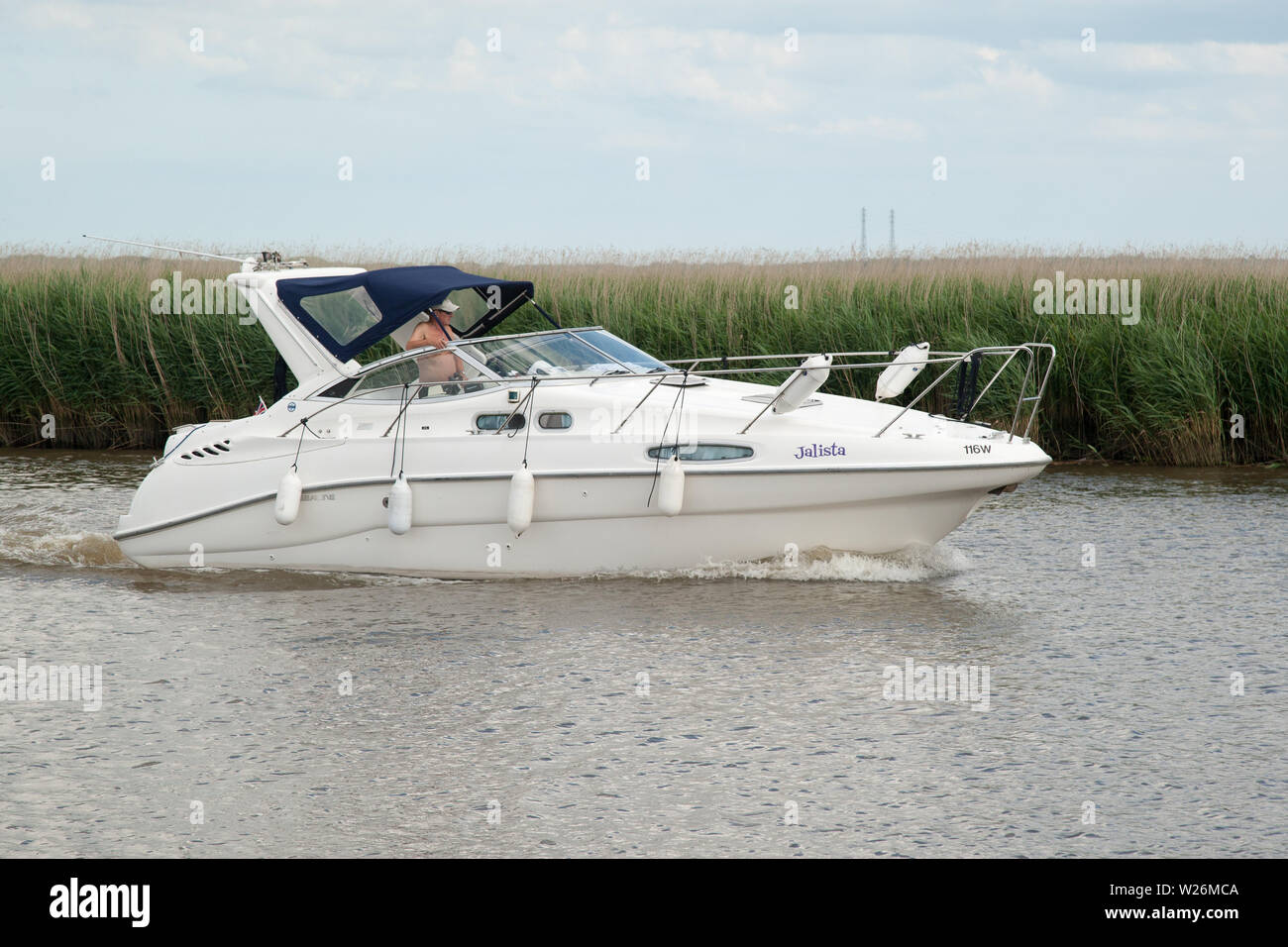 Norfolk Broads waterways Stock Photo